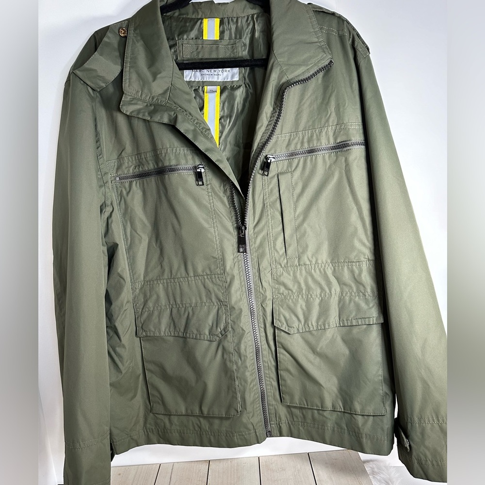 Men’s Marc New York lightweight jacket SZ XXL full zipper front camo green